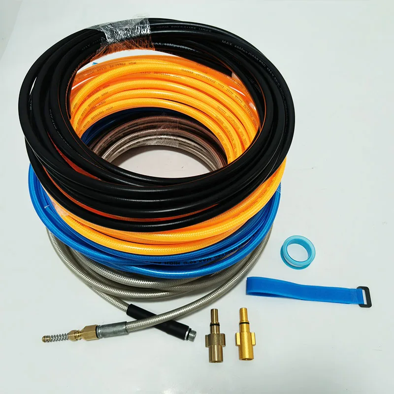 0.5-50 Meters High Pressure Sewer Drain Cleaning Hose Pipe Cleaner Dredge Tool ForBosch/AR/MakitaMichlinMacAllister/Black & Deck