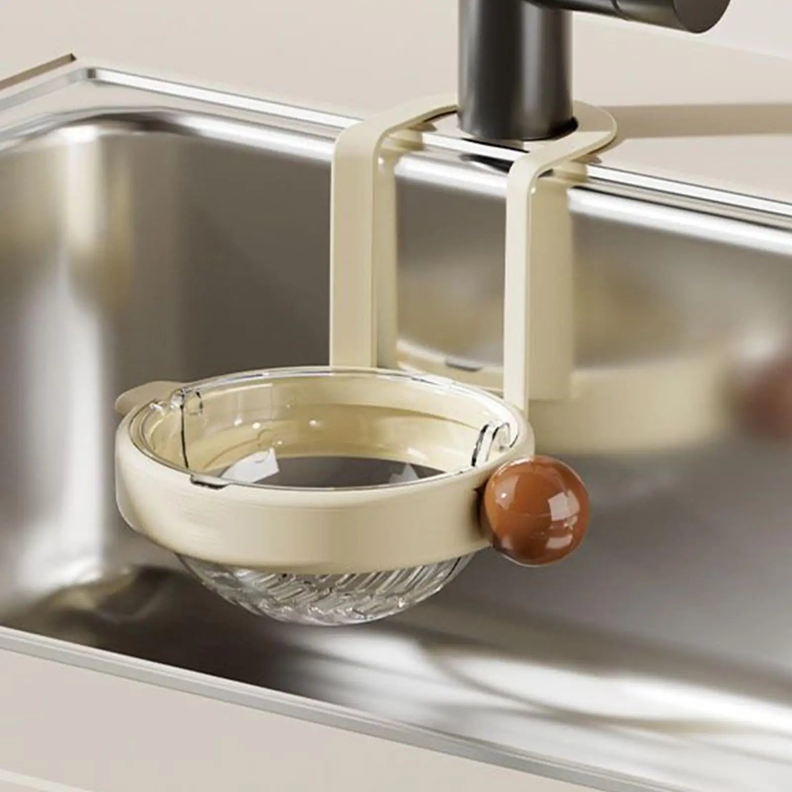 Sink Strainer Basket Automatic Dumping Waste Catcher Sink Vegetable Draining Basket For Home Cooks Busy Parents Apartment Meal