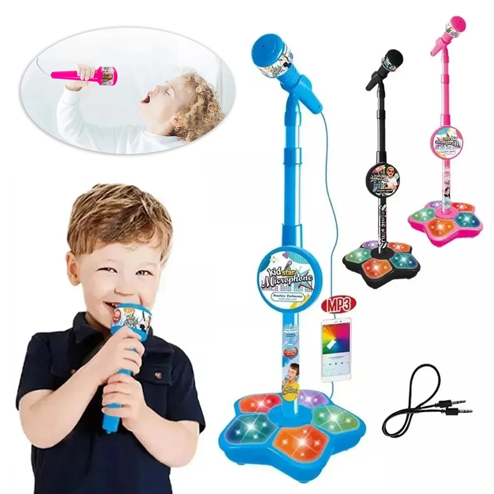 Stand Up Microphone For Kids Adjustables Microphone Play Set For Kids Children