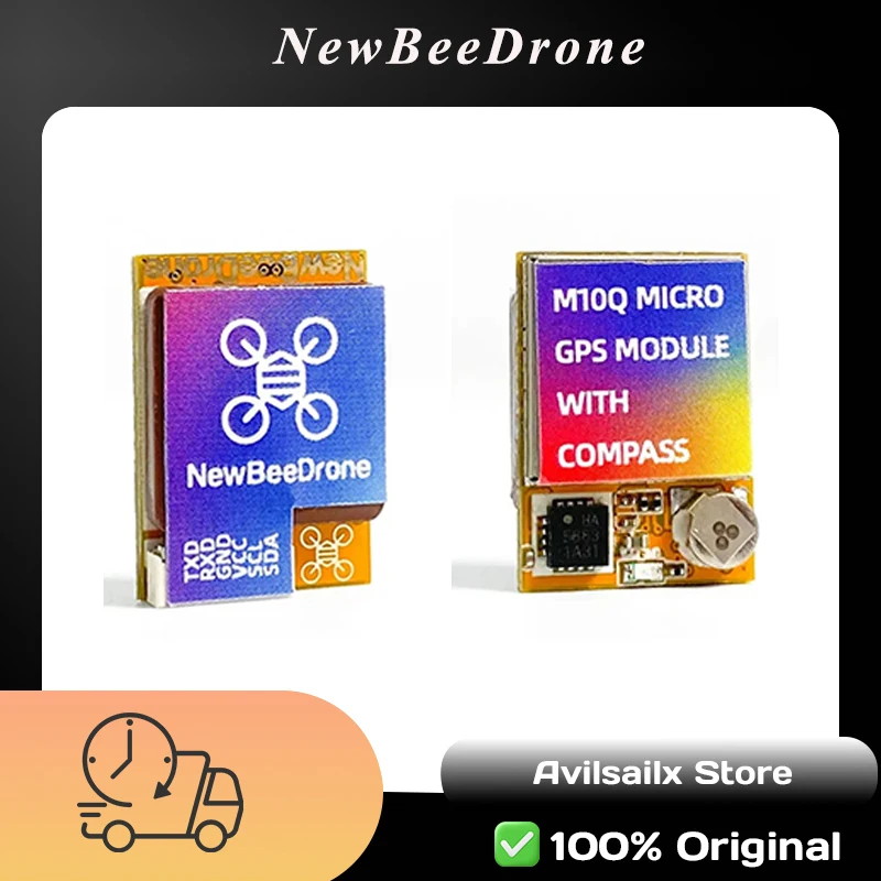 

NewBeeDrone M10Q Mini GPS Lightweight Low Noise Module for FPV Drone RC Racing, Compatible with Most Flight Controllers