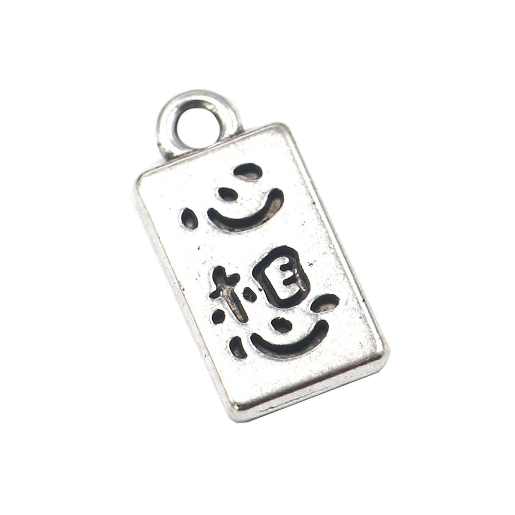 

50pcs Alloy Retro Pendant Earrings Silver Fashion Necklace DIY Charm Set Jewelry Making Crafts Accessories Metal Charms