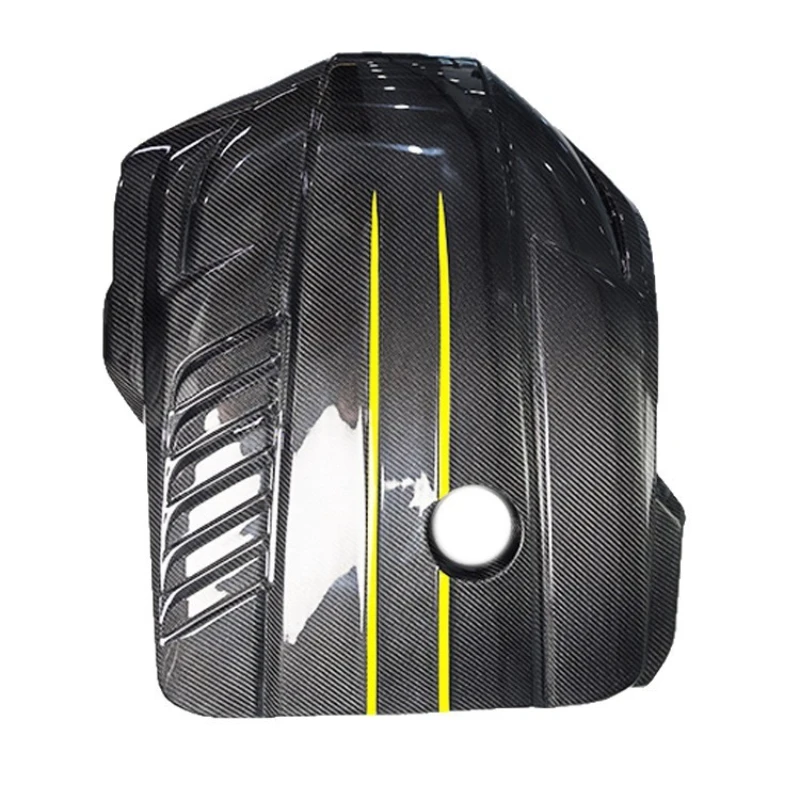 Real carbon fiber engine protective cover replacement, car modification parts
