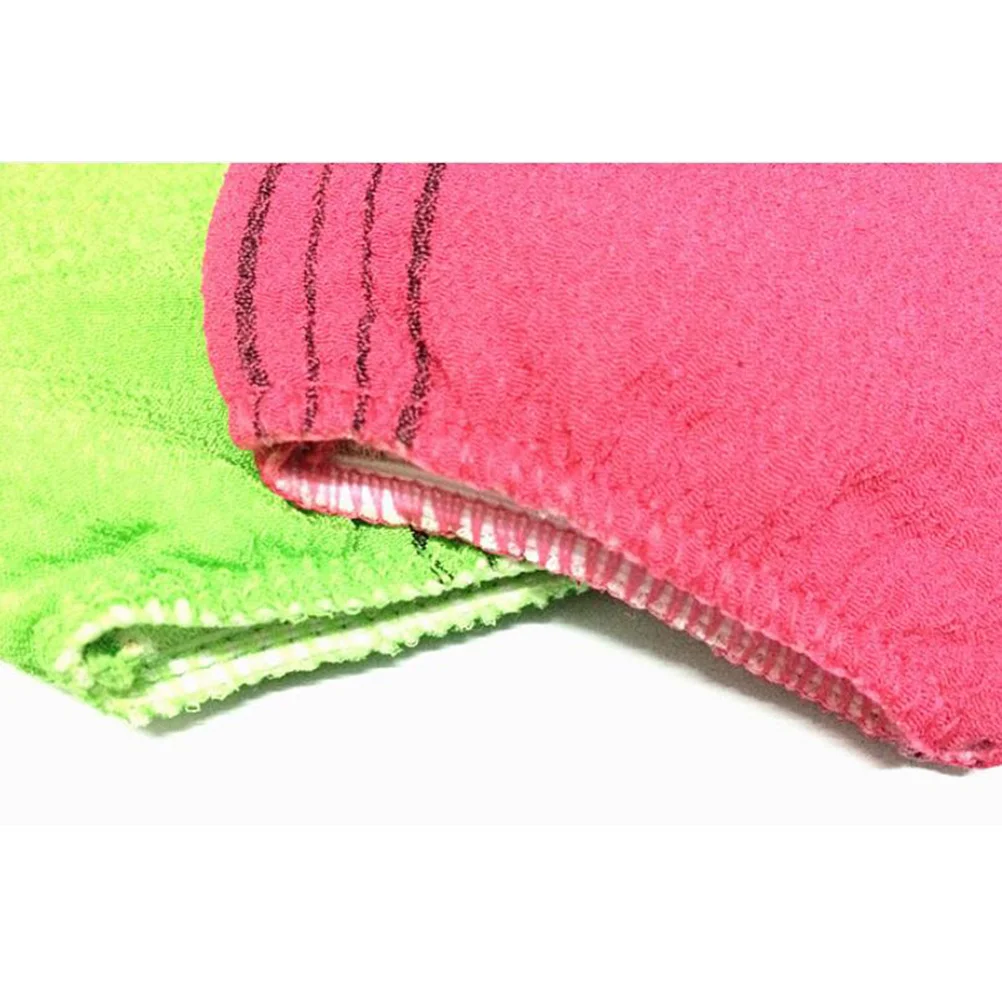 2 قطعة قفازات التقشير قفازات الاستحمام مع إزالة التلوث القوي سطح محكم رغوة غنية التخزين للصابون أو جل الاستحمام