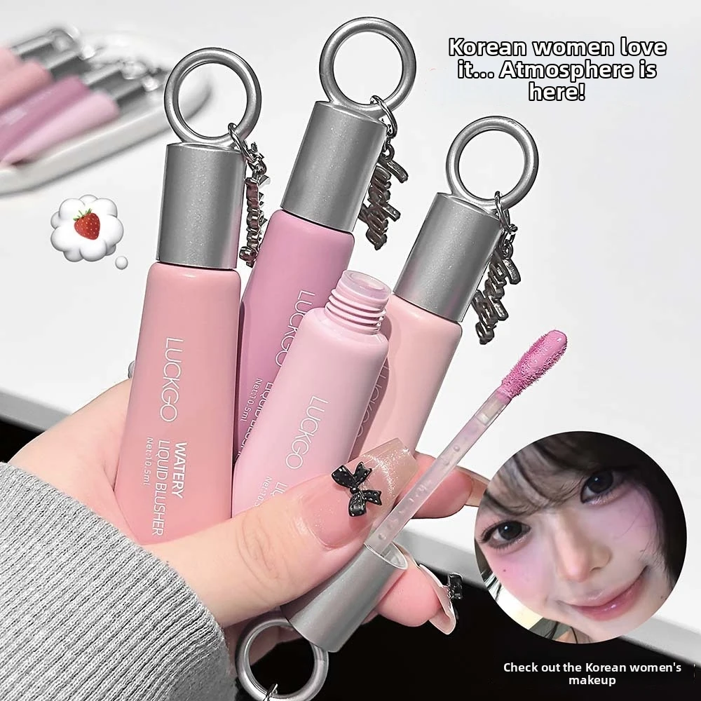 New Moisturizing Liquid Blusher Water Light Formula Waterproof Face Brightening Rouge Monochrome Long Lasting Cheek Tint Women