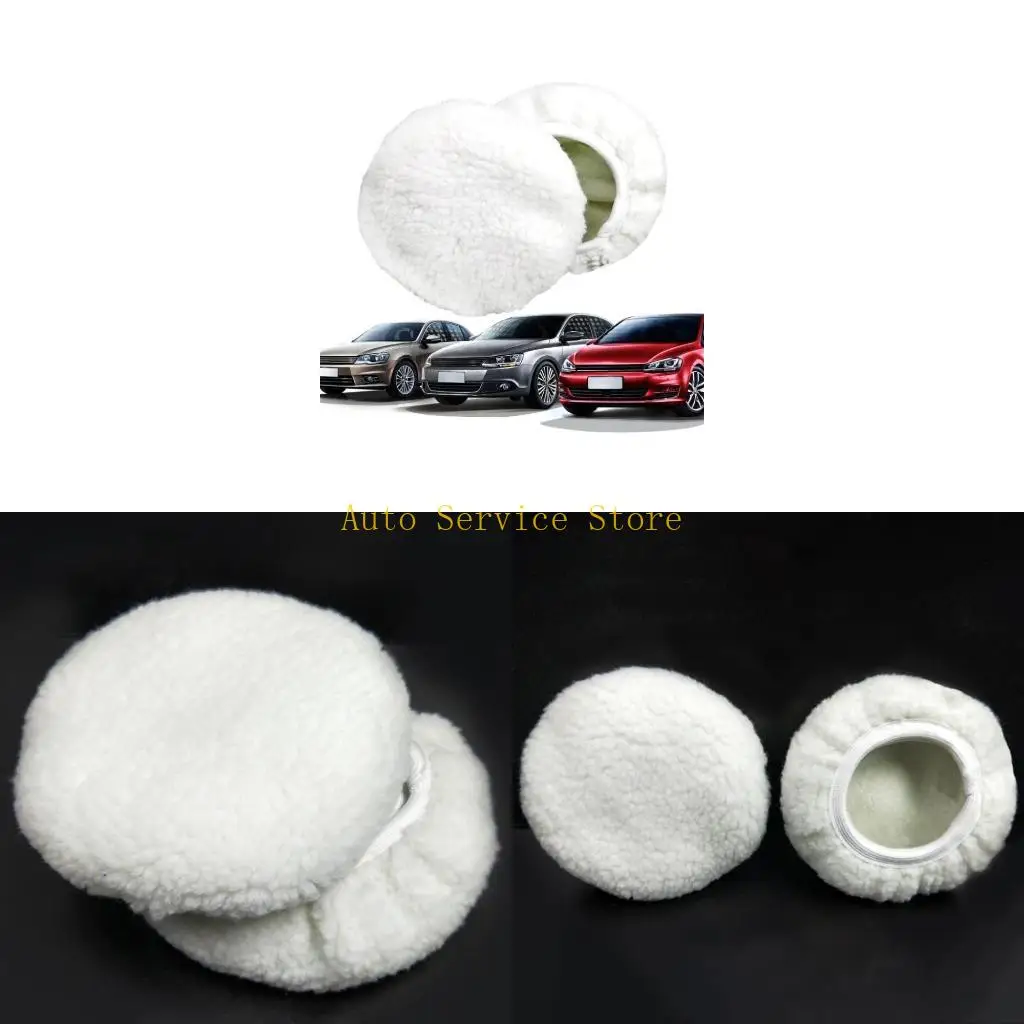 462A Faux Wool Polishing Disc Polishing Bonnets Superfine Fiber Car Waxing Applicator