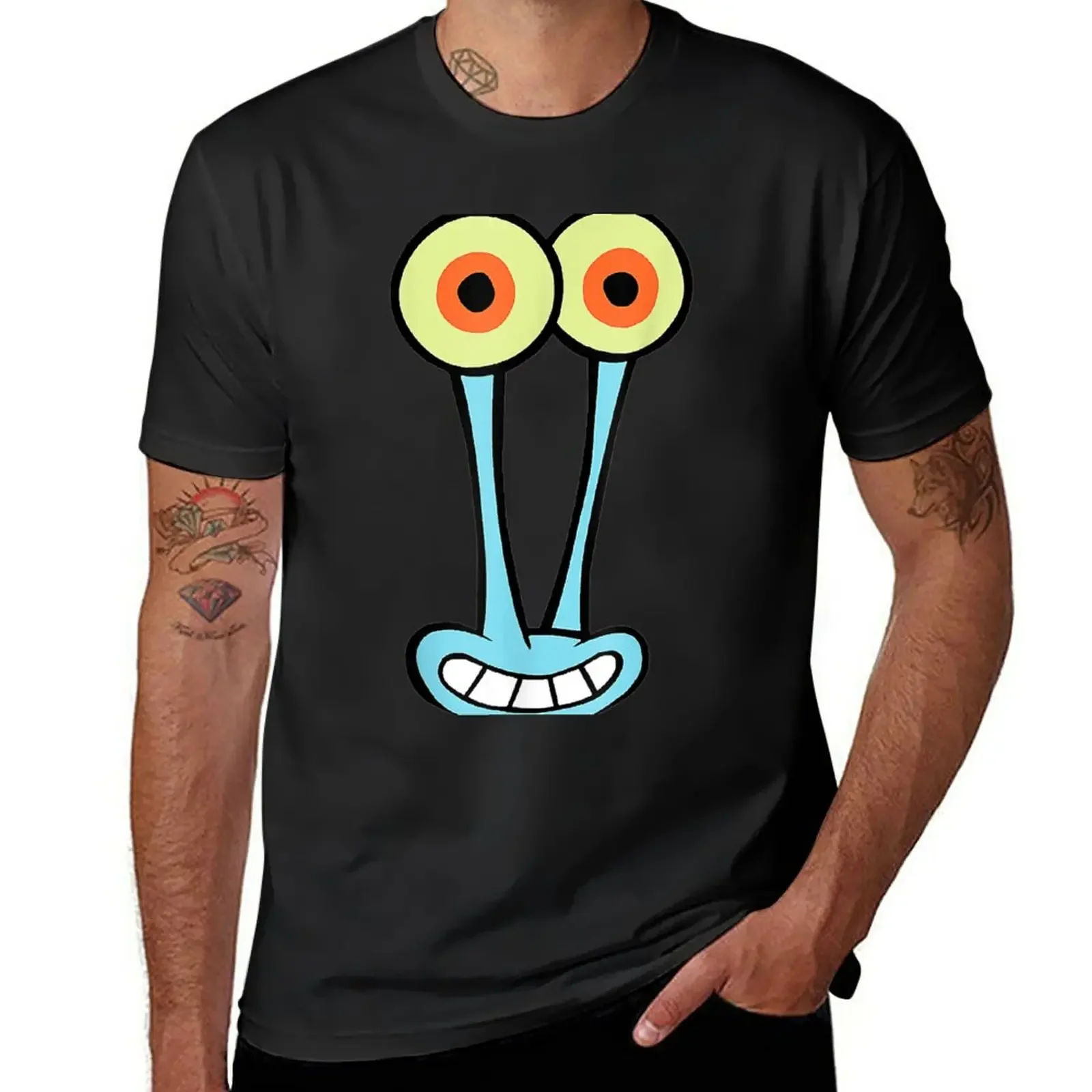 

New Gary-Halloween Snail Group Costume Cartoon Face Funny T-Shirt kawaii clothes Short sleeve mens plain t shirts
