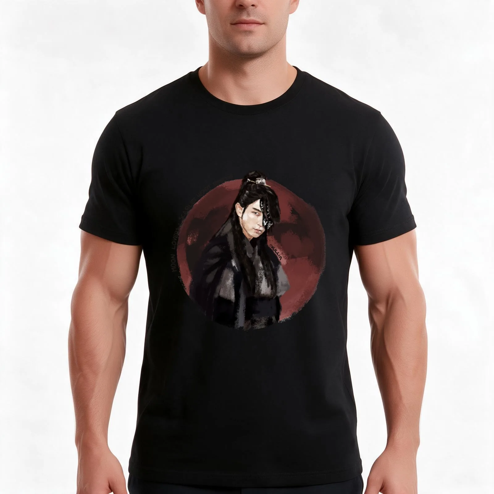 Moon lovers Scarlet Heart Ryeo Wang So 02 T-Shirt, Summer Casual Cotton Tee, Oversized Streetwear Tops, Vintage Graphic Print