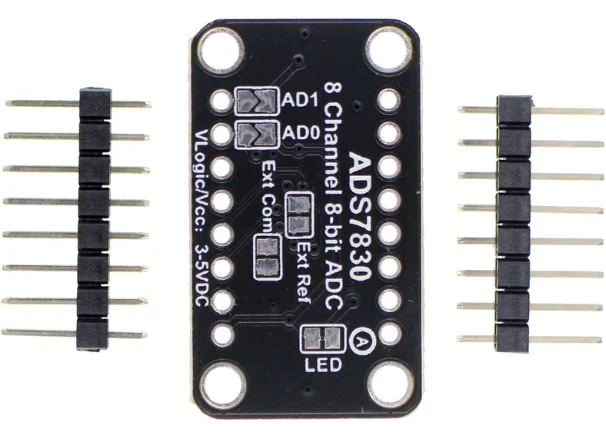 ADS7830 وحدة تحويل تناظرية إلى رقمية 8 بت ADC متوافقة مع STEMMA QT Qwiic