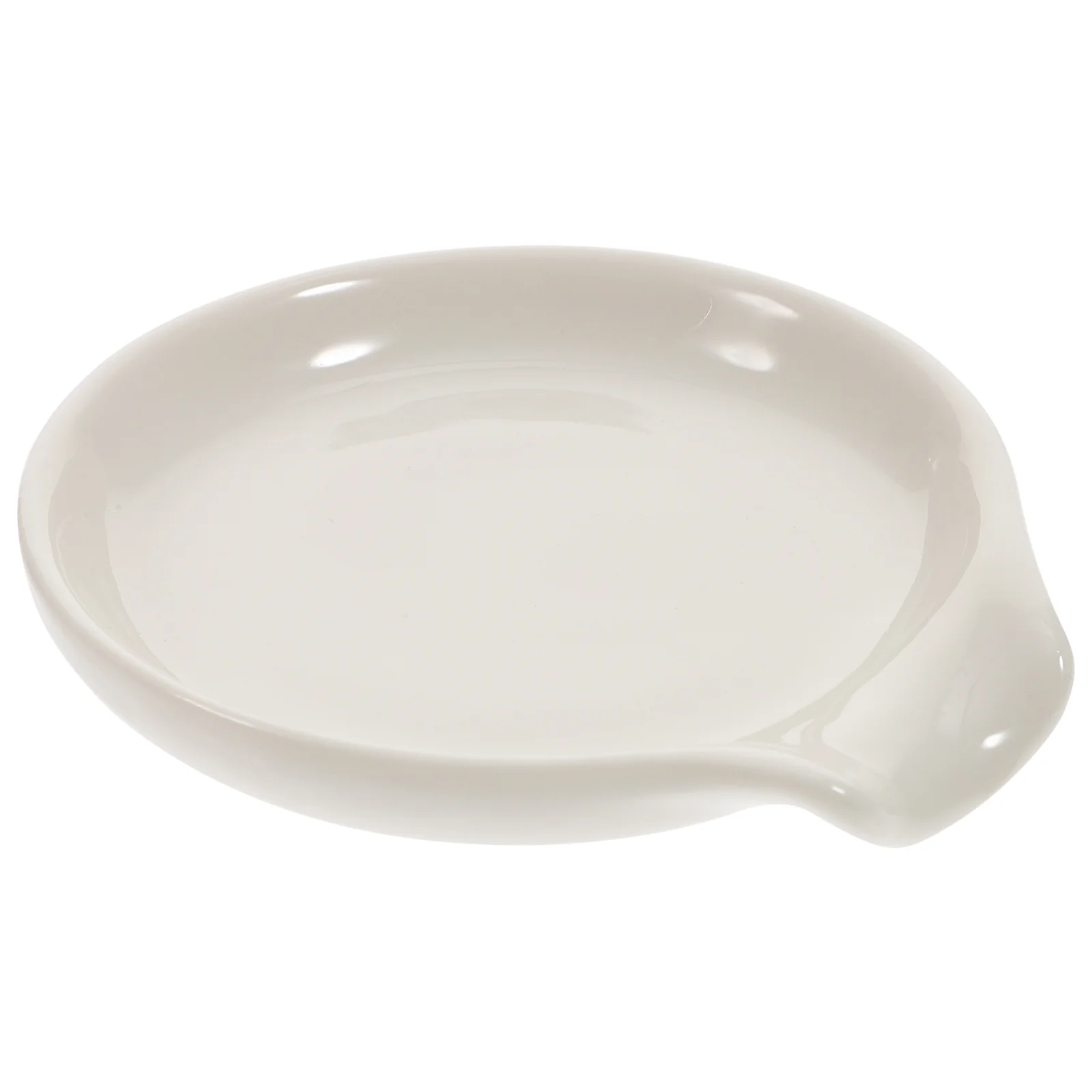 An Fittings Ceramic Spoon Holder Dining Table Tray Colander Supporting Rack Teaspoon White Porridge Restaurant Supply