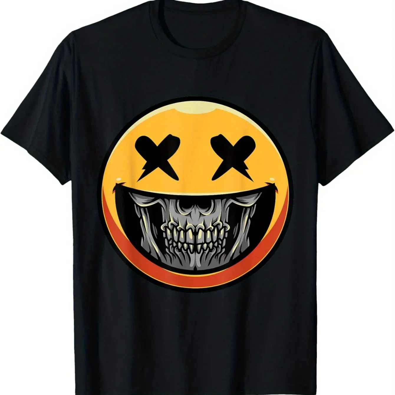

Cool Skull Graphic Printing Summer Autumn Winter Cotton Men's and Women's T-shirts Short Sleeves Luxury Outdoor Sports Brand