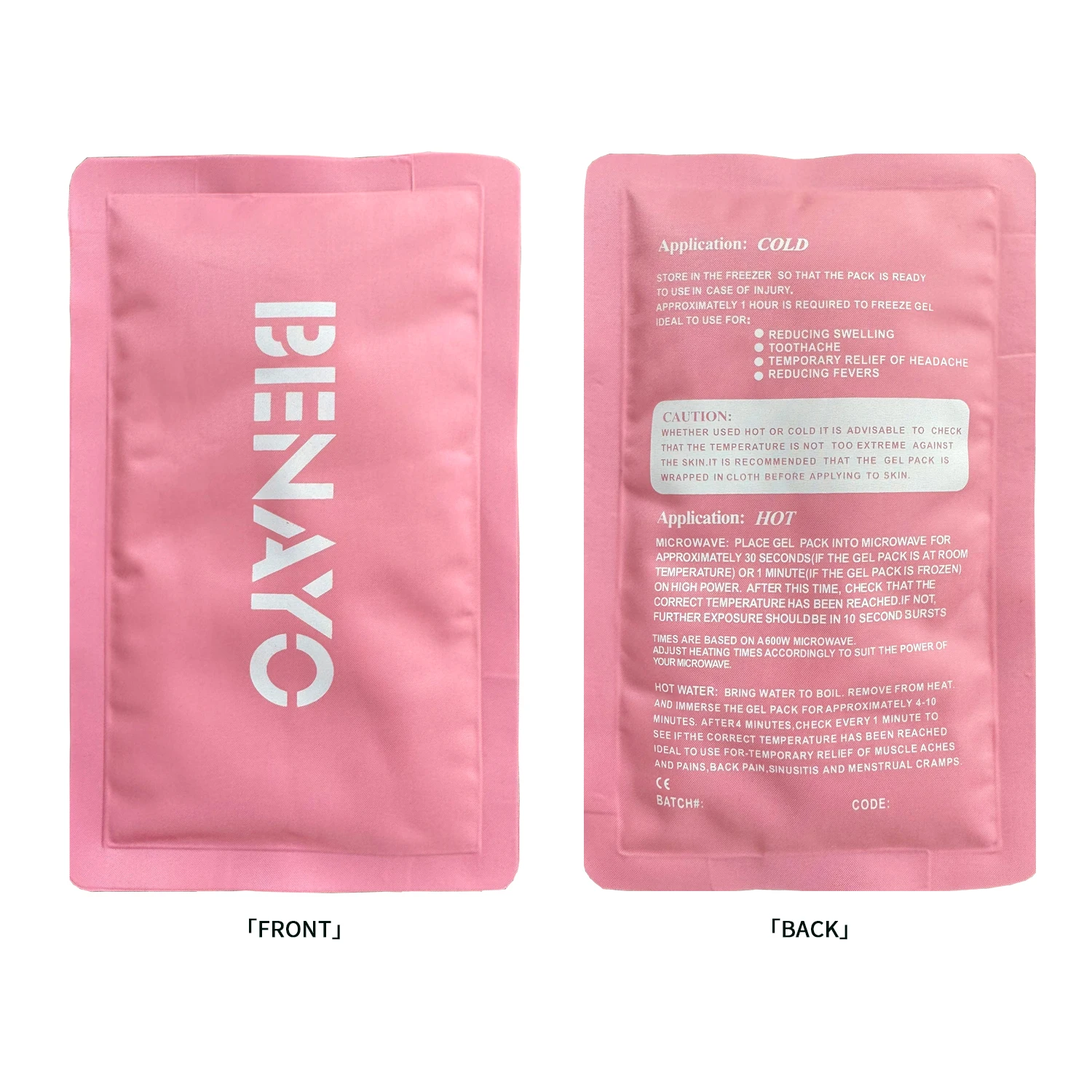 1-Pack/2 In 1 Reusable Gel Hot/Cold Pack, Soft and Flexible Gel Ice Packs for Neck, Leg, Ankle,Knee,Shoulder,Wrist,Feet,Elbow