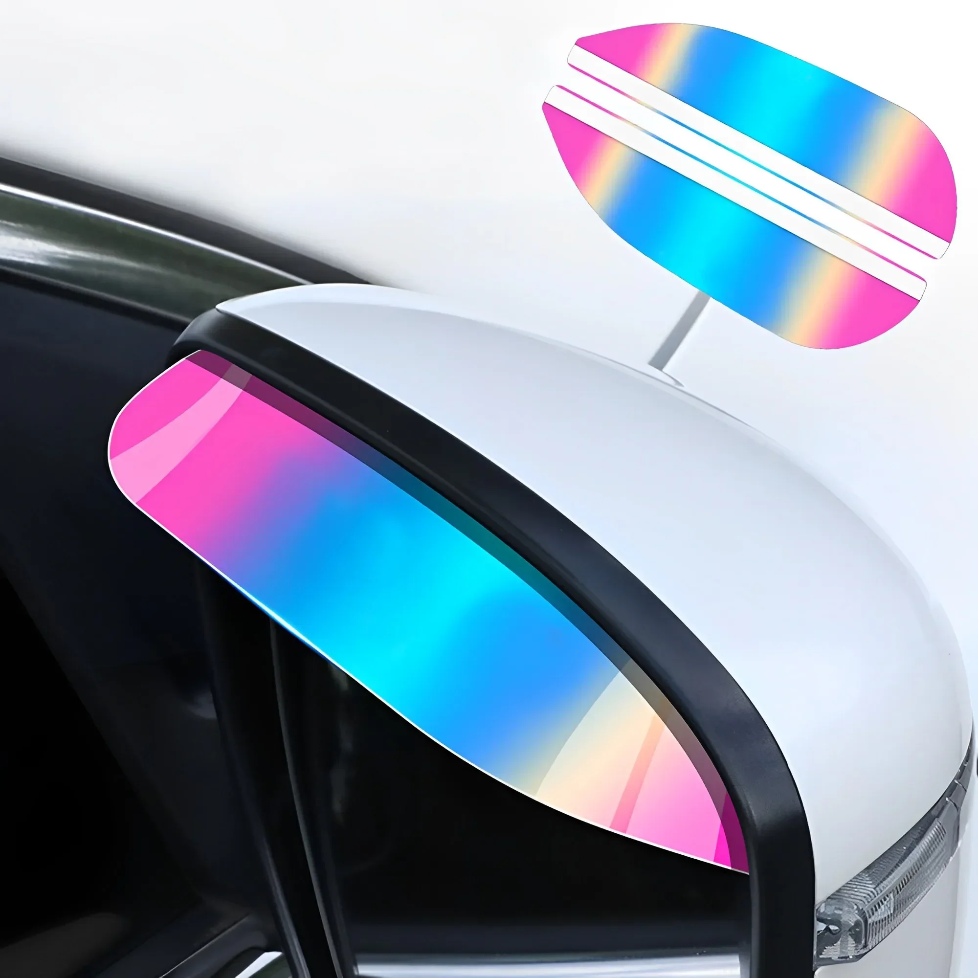 2Pcs Colorful Car Rearview Mirror Rain Eyebrow Best-selling Cars Rear View Mirrors Rainproof Snow Shield Cover Auto Accessories