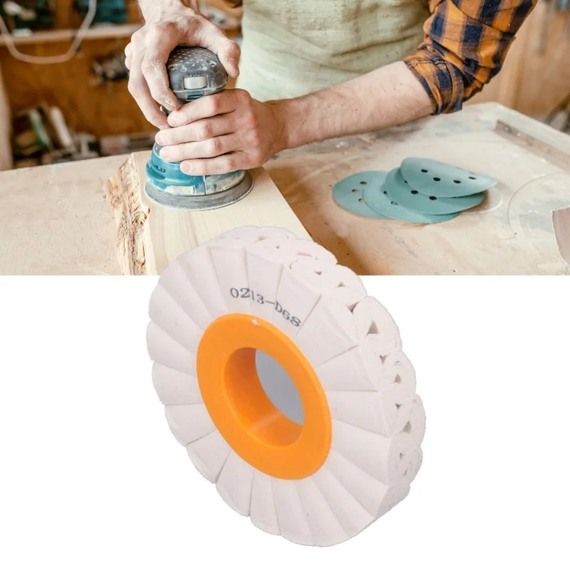 

Buffing Polishing Wheel 150mm OD 50mm ID 20mm Thick Cotton Cloth Buffing Polishing Pad For Bench Grinder