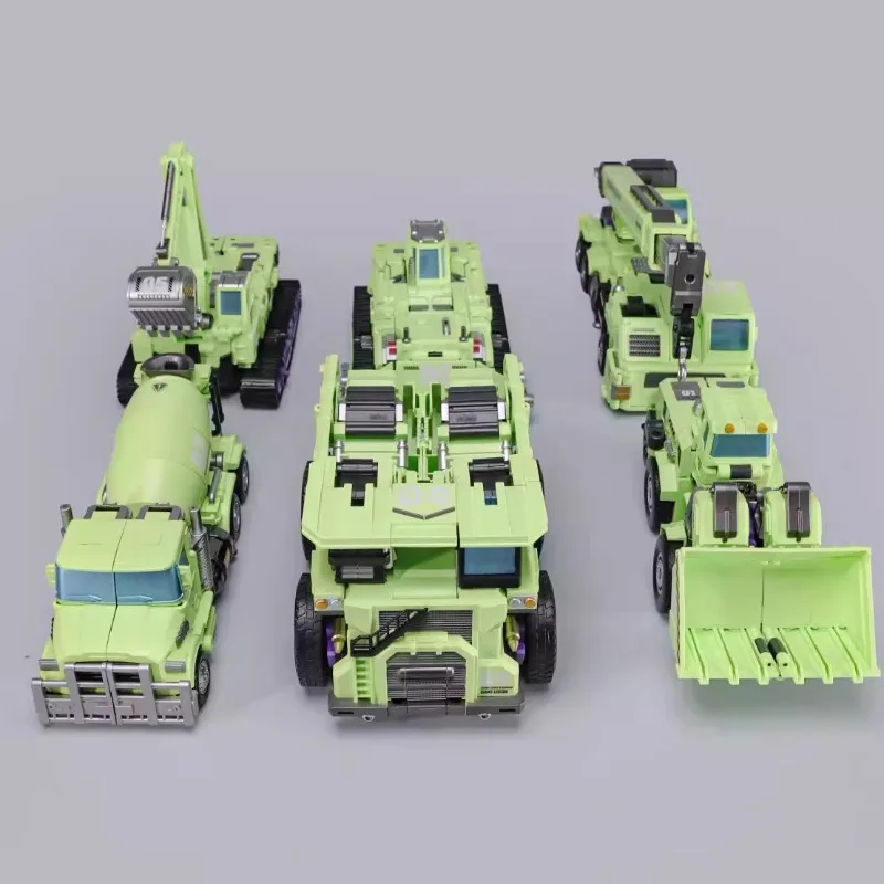 LEGÊNCIA GIGANTE Hooker, escavadeira, guindaste, reboque, pá, caminhão misturador GLA-010203040506 Brinquedo transformável Devastator