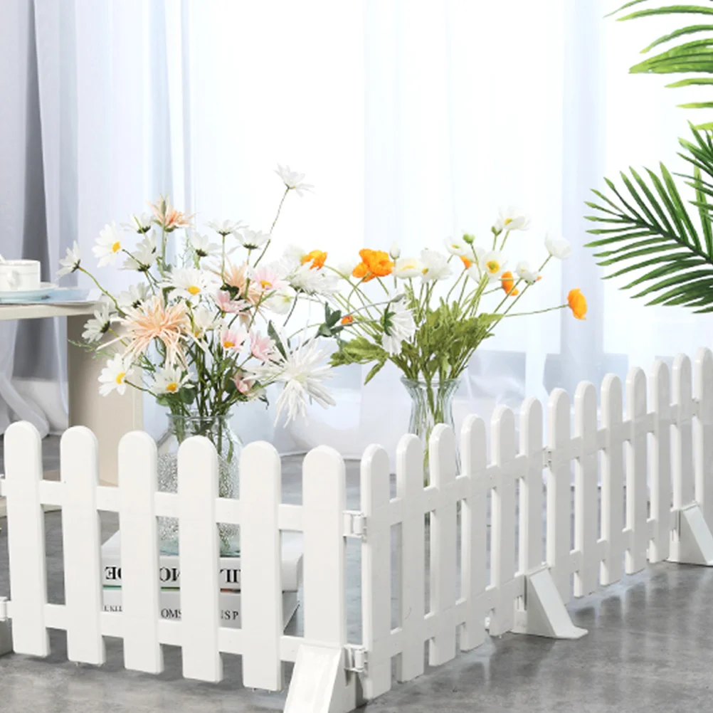 

4pcs Base Support for Garden Support Fence Holder with Fixing Holes Plastic Fence Supplies Stable Long Lasting