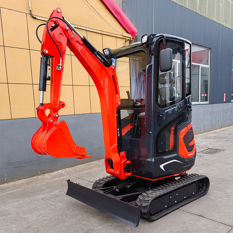

Customized CE EPA Euro5 Approved 1T 1.2 T 1.5 T 1.8T 2T Mini Crawer Excavator Small Digger Bagger with Rubber Truck and Boom Swi