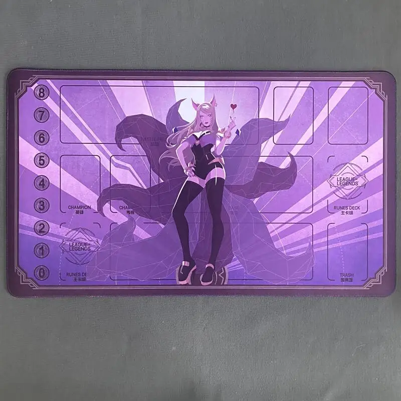 Runes Battlefield Ahri Kaisa DIY self-made Anime Game Battle card Rubber Card Pad Mouse Pad Keyboard Pad 600*30*3mm
