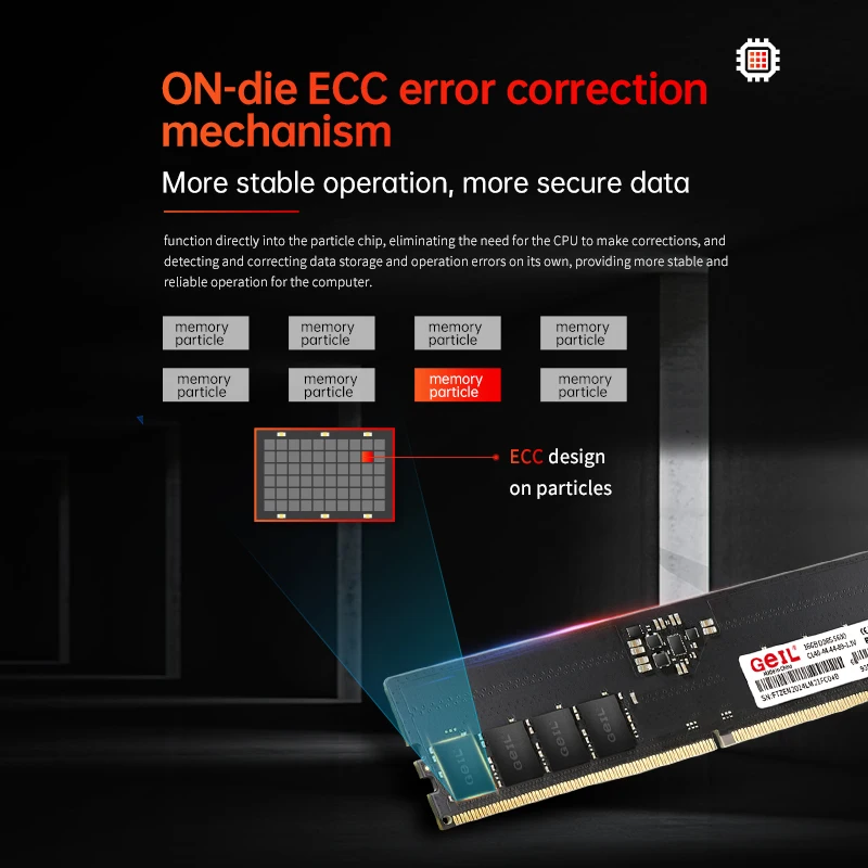 Imagem -05 - Ram da Memória do Geil-ddr5 para o pc Computador Desktop Cl40-cl46 16g 32g 1.11.25v 5600mhz