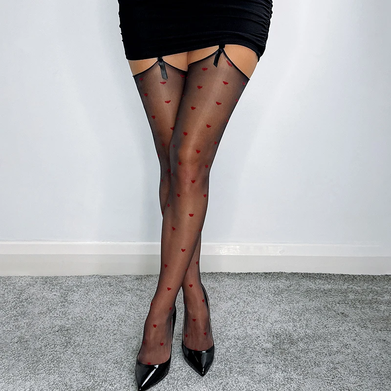 Damen Transparente Overknee-Strümpfe mit Naht 2026 Sommer Sexy Dünne Überknie-Strümpfe für Party Ölglanz-Strumpfhose – Detail 7