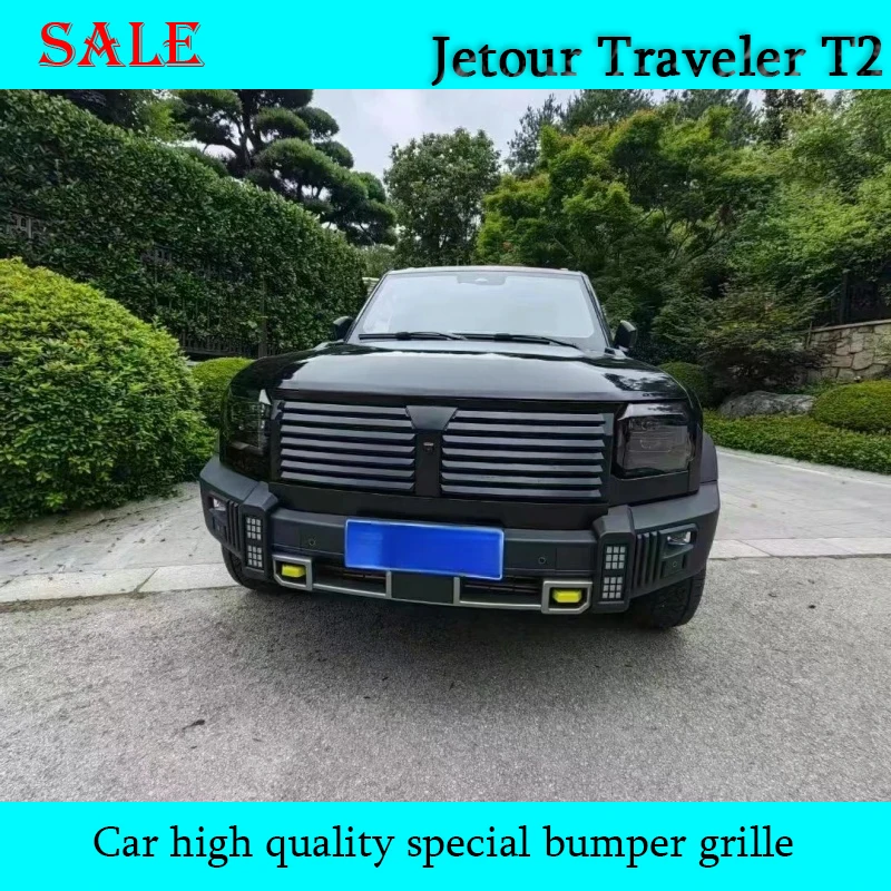 Fit for JETOUR Traveler T2 2023-2024 Automobile High Quality Special Bumper Grille Front Grille Auto Exterior Decorative Parts