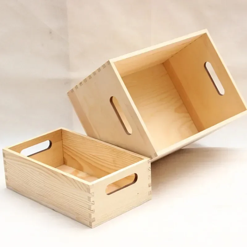 30cm Small Wooden Case Cognitive Sundries Organizer Educational Plaything Gadget Organizer Playing House Prop Wooden