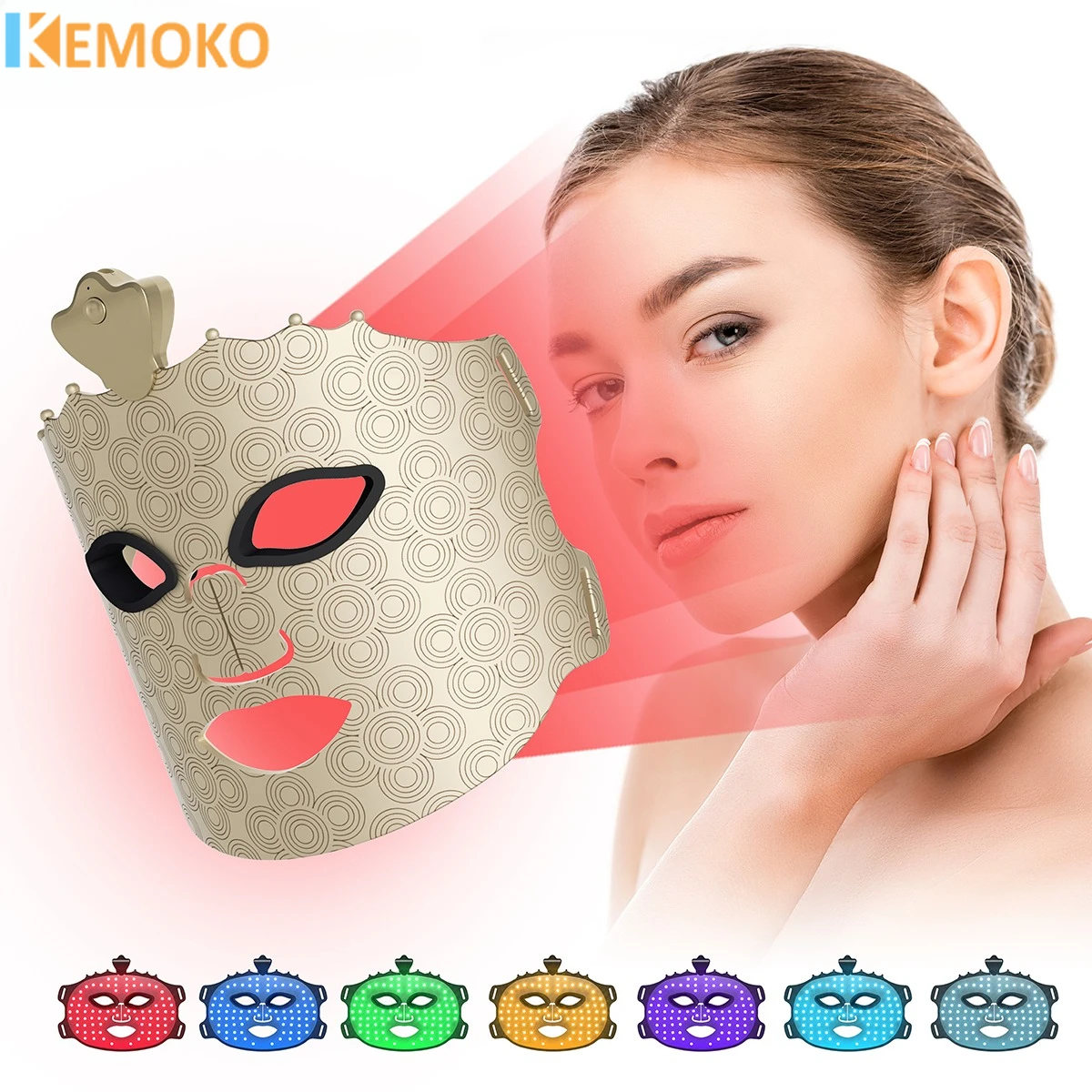 フェイスシリコーンフェイシャルマスク-7-色フォトン-240led-ライトスキンケア若返り抗しわ明るく光線療法毛穴を縮小