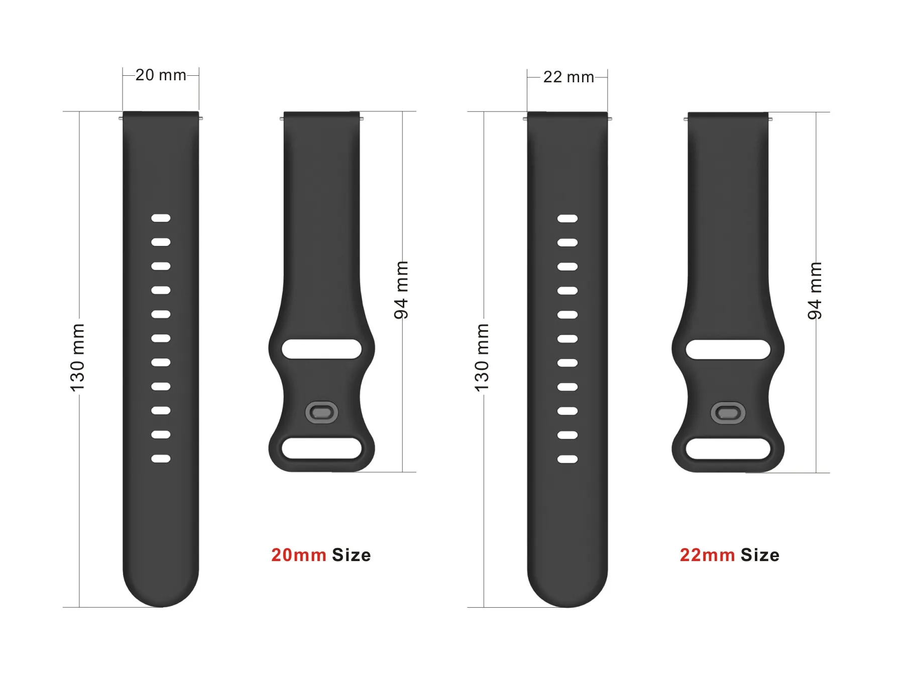 Pulseira inteligente para Huami Amazfit, Amazfit GTR 3 Pro, cinta de 42mm, GTS 4, 3, 2, 2E, GTS4, GTS2 Mini, Bip 5, 3 S U Pro Pulseira