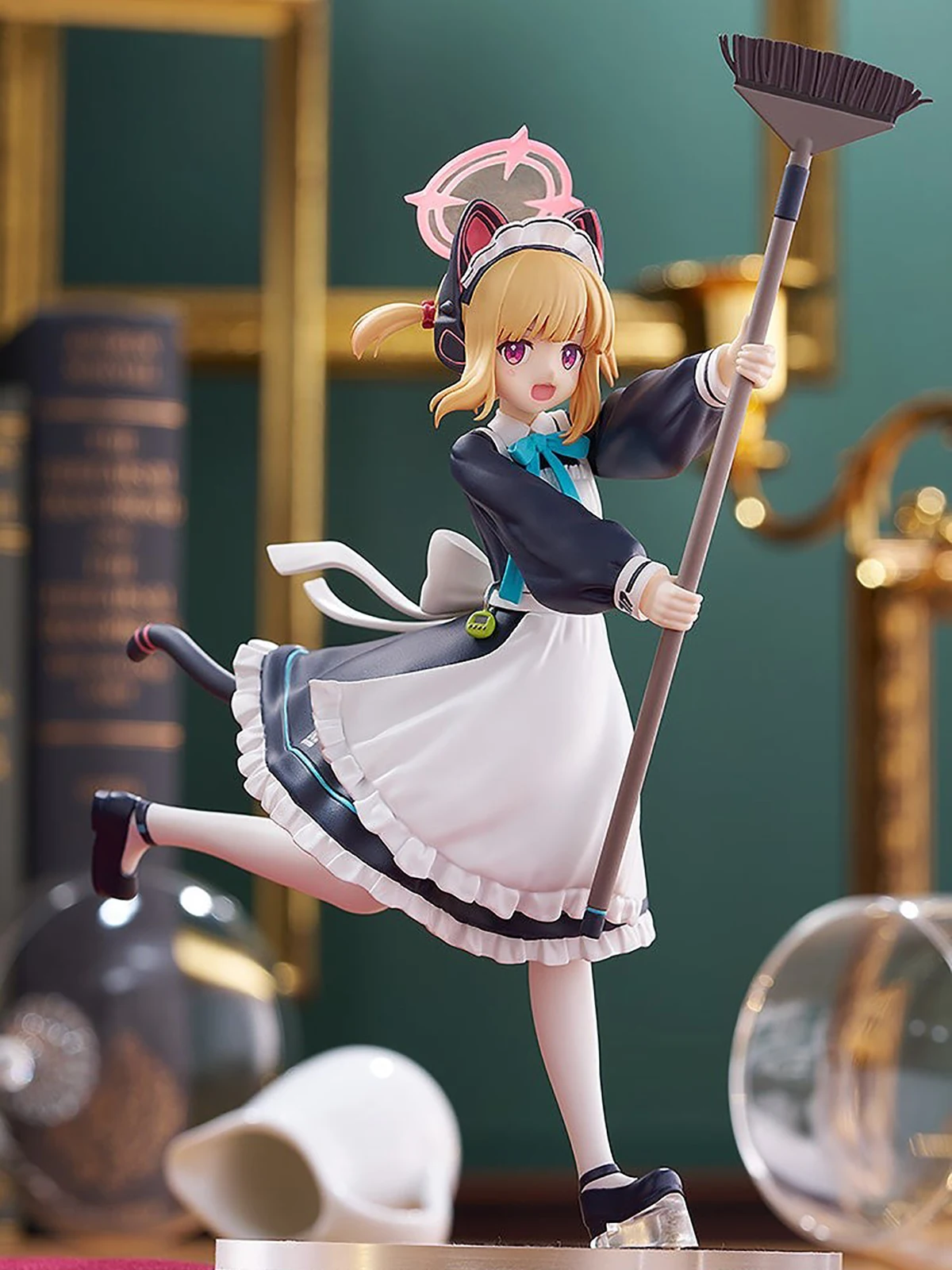 Original Genuine Good Smile Company Prepainted Pop Up Parade Blue Archive Saiba Momoi Maid H=170mm Game Figure Cute Decoration