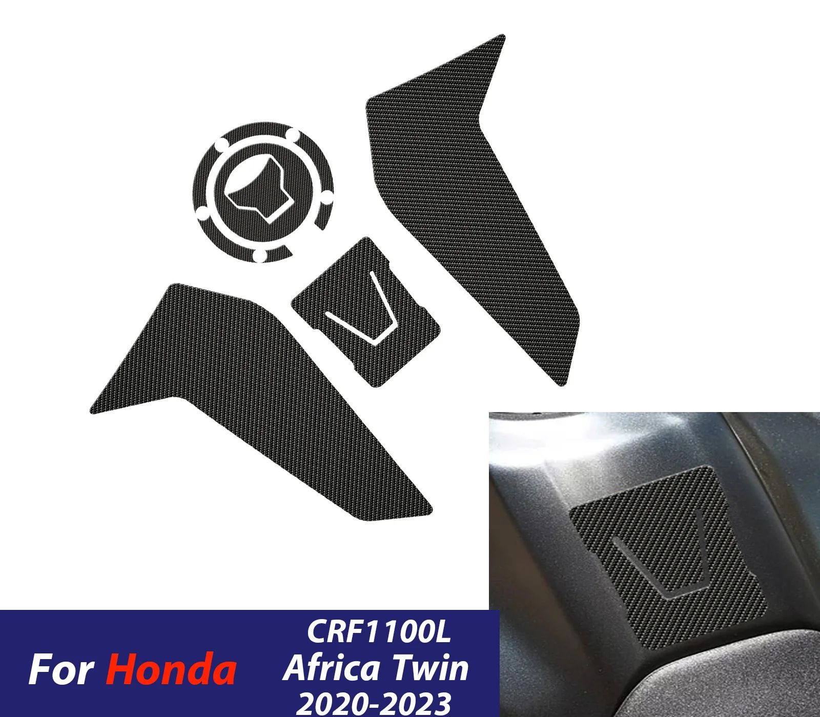 

CRF1100L Anti Slip Fuel Tank Stickers Gas Cap Oil Protect Pad For Honda CRF 1100L Africa Twin 2020-2023 Motorcycle Accessories