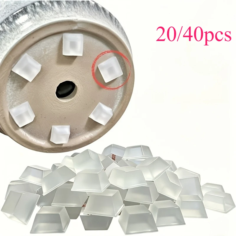 20/40pcs 12mm Trapezoidal Anti‑Slip Pot Risers, Small Planter Elevators, Indoor Outdoor Drainage Supports Prevent Plant Root Rot