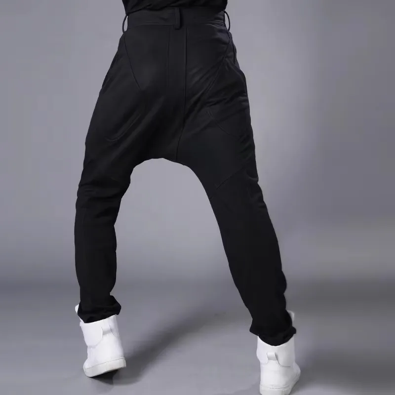 2025 New Men's Clothing GD Hair Stylist Non-mainstream Casual Personality Drop-crotch Harem Pants Plus Size Singer Costumes