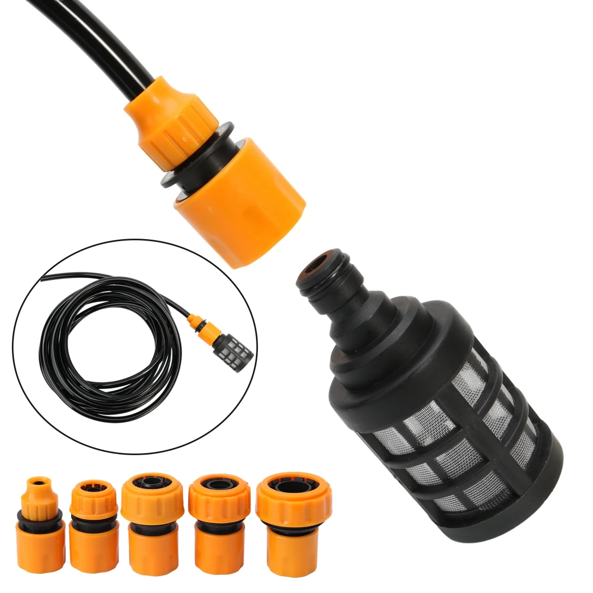 8mm~24mm Hose Water Filter Car Washing Machine Inlet Pipe Filter Screen Garden Irrigation Tube Impurity Filtration Fittings