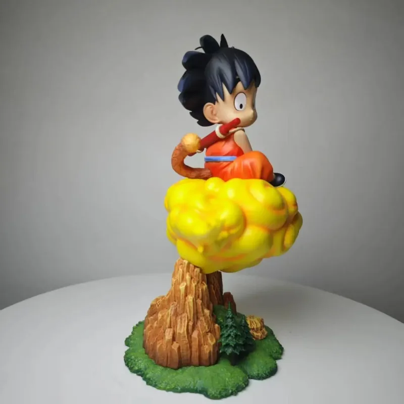 In Stock 20cm Dragon Ball Cartoon Character Goku Sitting on Somersault Cloud PVC Action Figure Figurine Model Collection Toys