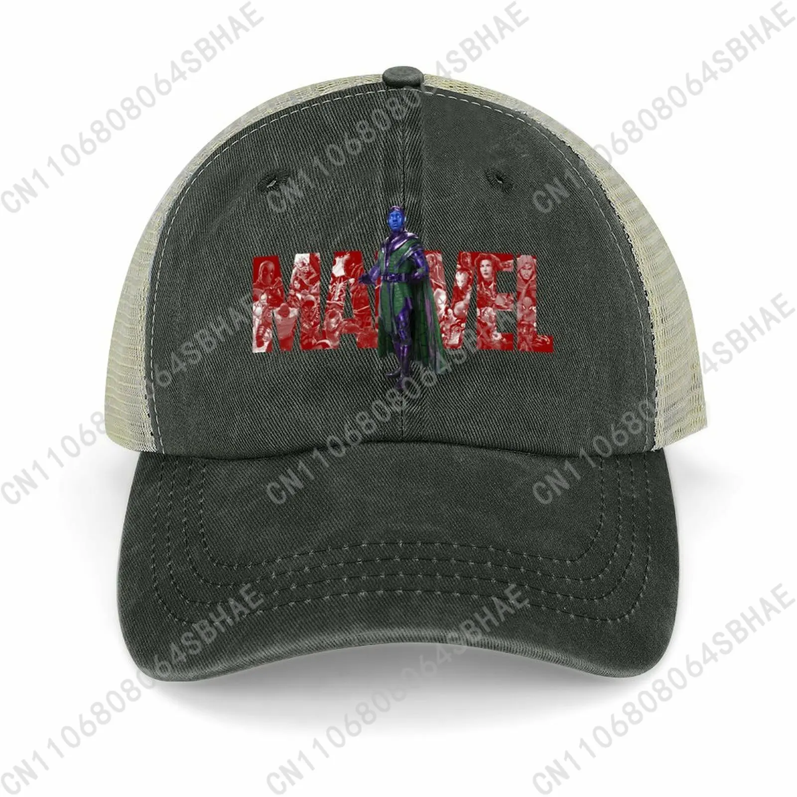 

Marvel Kang Mesh Cowboy Hat Hollow Ventilated Summer Cap Men Women Outdoor Sun Hat Adjustable Strap Custom Cosplay