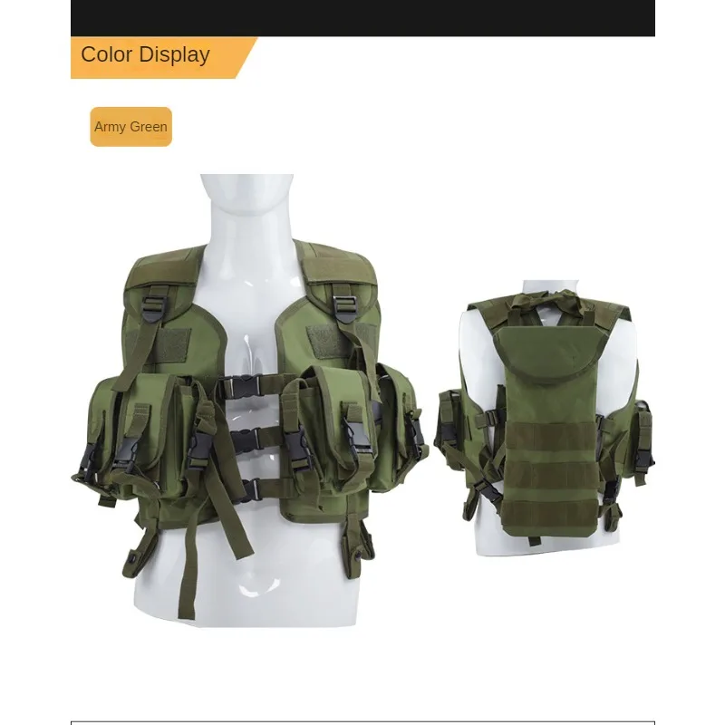 Gilet tattico con sigillo leggero borsa per l'acqua gilet da combattimento mimetico all'aperto alpinismo equitazione pesca tuta da allenamento multitasche