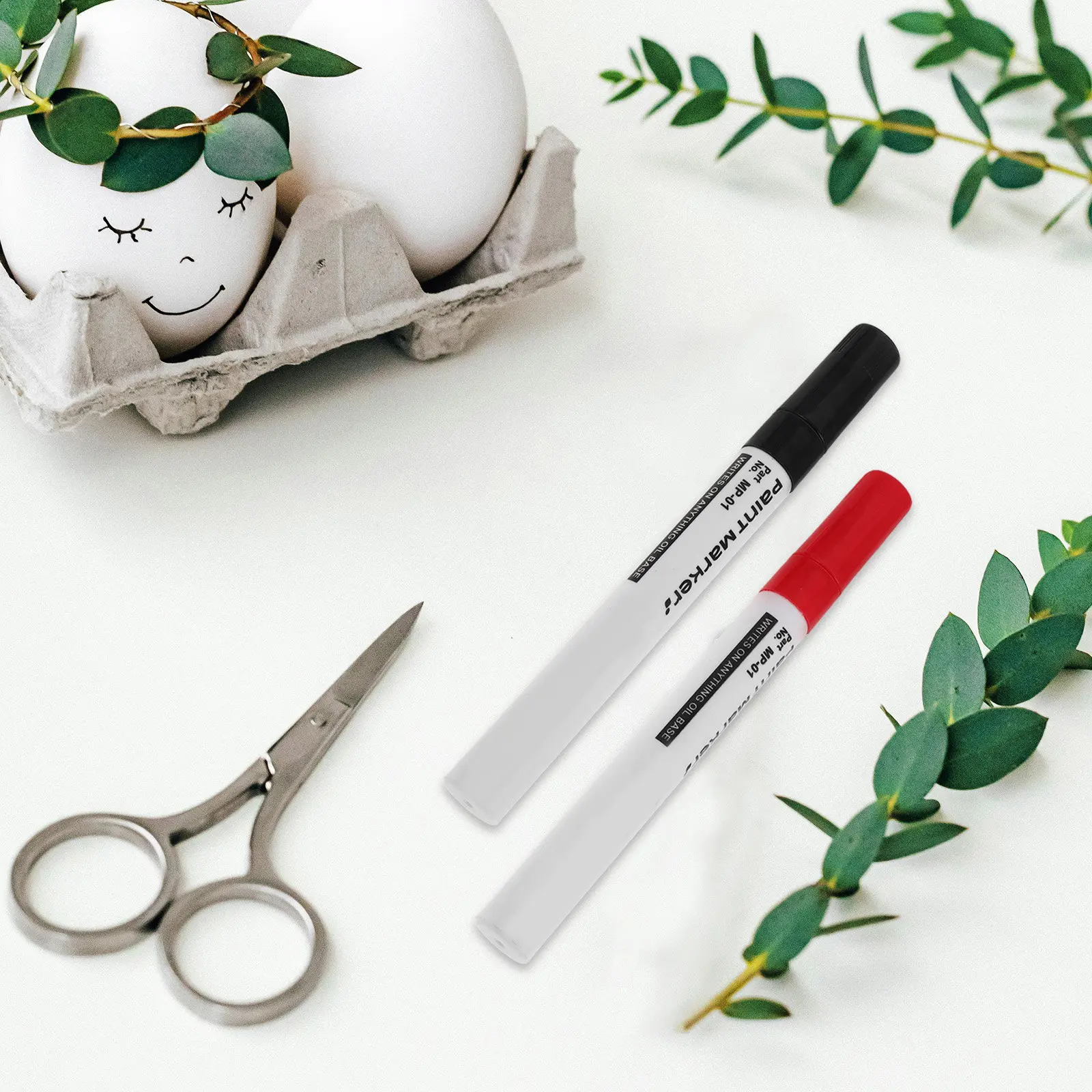 

2Pcs Monument Marker Pens Waterproof Long-Lasting Paint Markers for Rocks Tombstones Porcelain Writing Drawing Outdoor Permanent