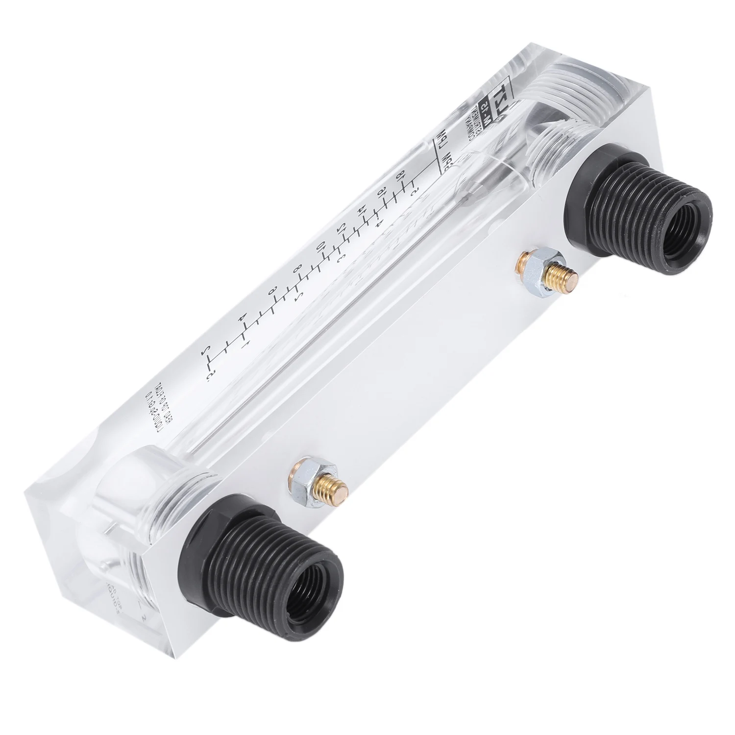 Water Flow Panel Mount Tipo Flowmeter, 0,5 a 5 GPM, 2 a 18 LPM