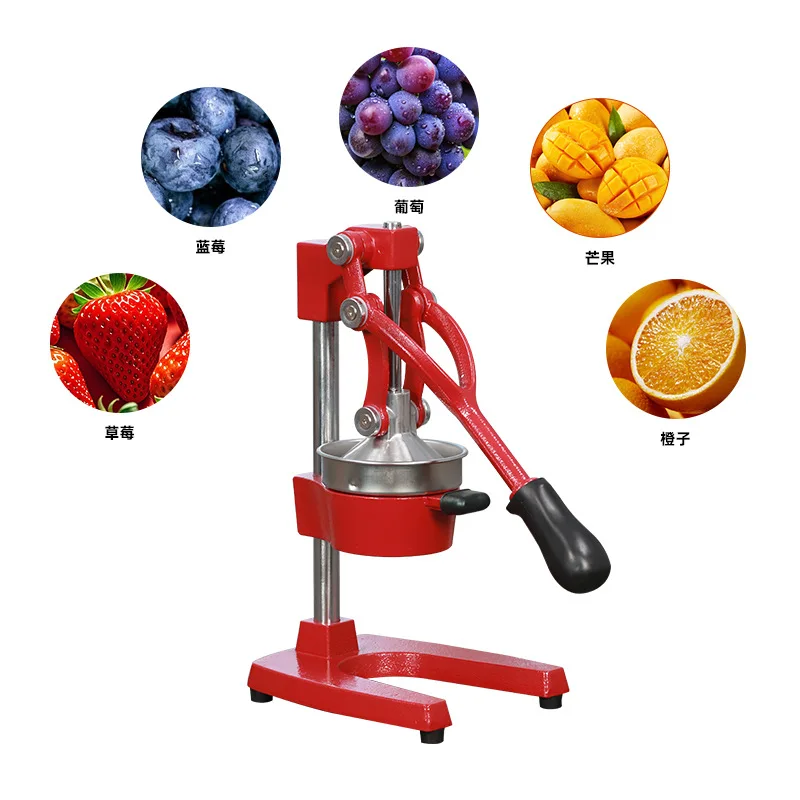 Manual Citrus Juicer, Commercial Fruit Squeezer, Hand Press Lemon & Orange Extractor for Fresh Raw Juice Making