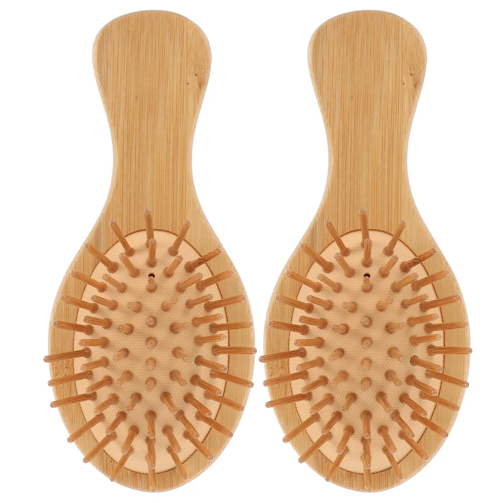 

2 Pcs Massage Combs Hairbrushes Cushion Massager Practical Wooden Mini Hairdressing Tools Scalp Care Styling Accessories