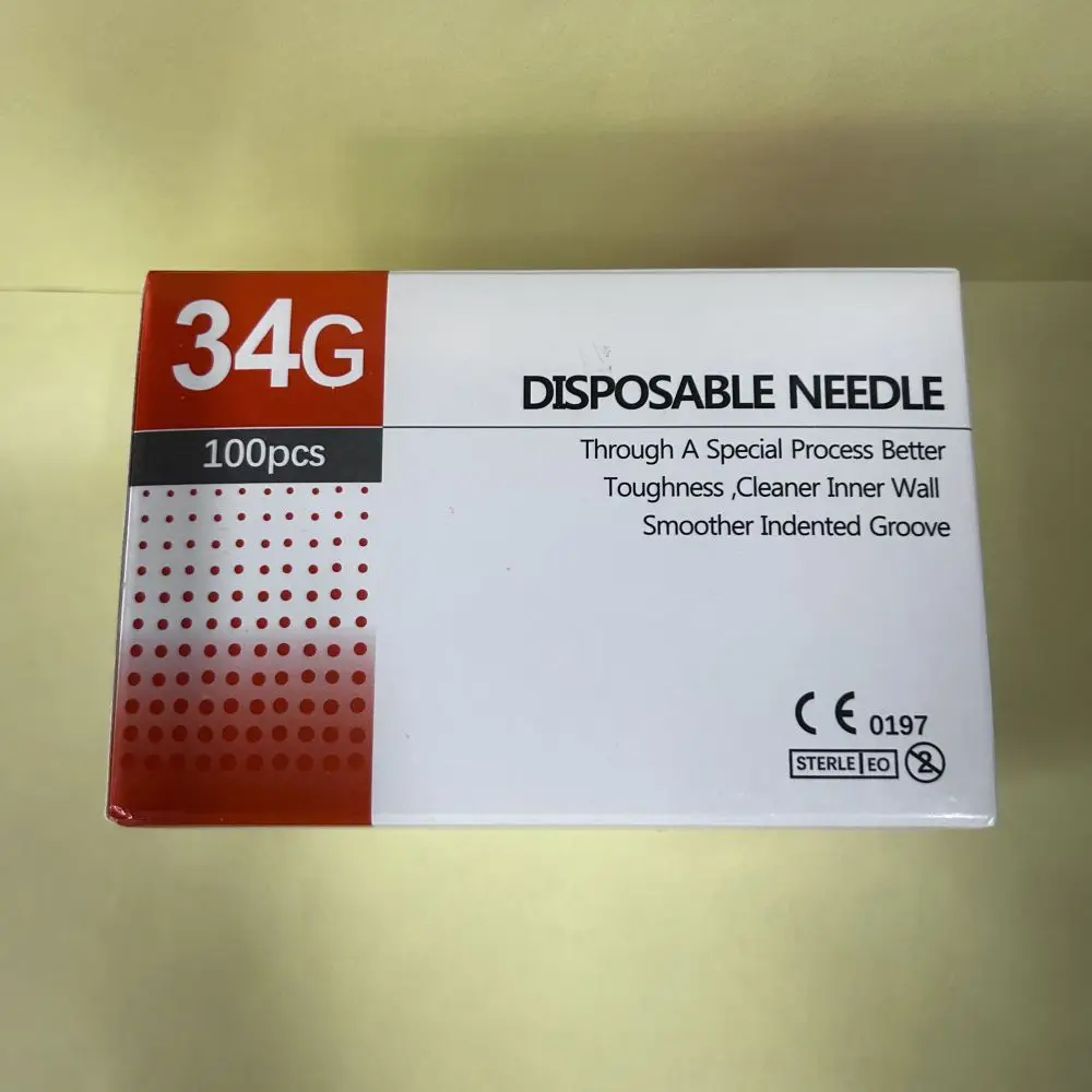 Hot Sale Tattoo Needle 34G Disposable Needle 6mm 8mm 13mm Injection Needle