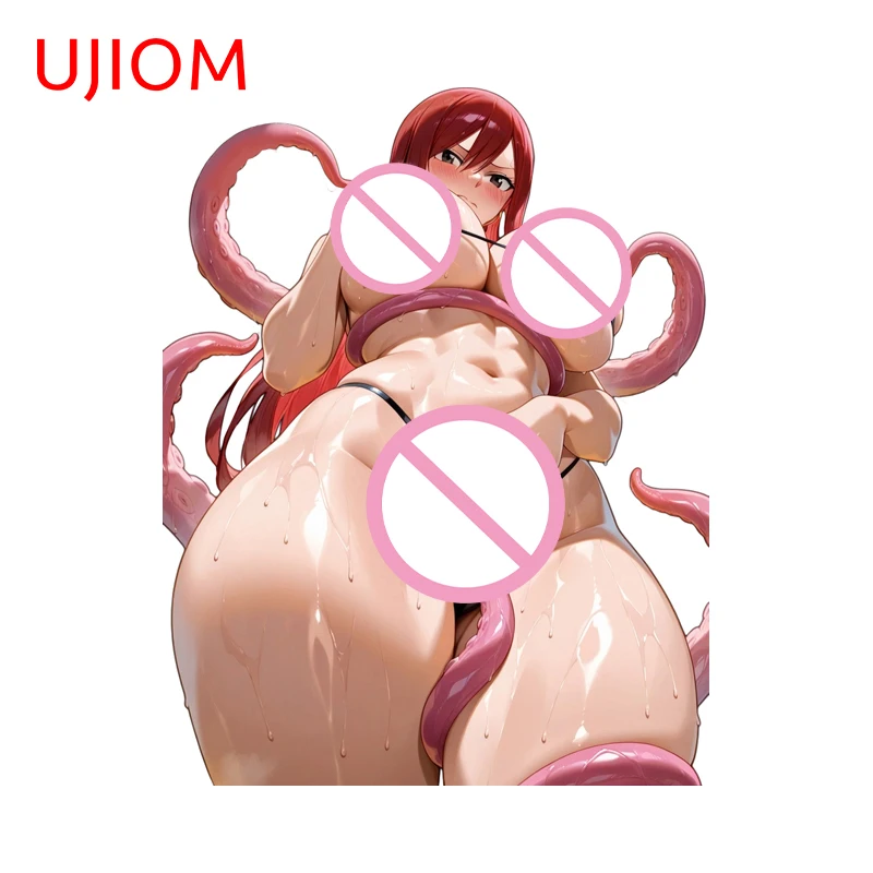 UJIOM مخالب Erza القرمزي مثير Waifu بيكيني الجدار ملصق سوبر هنتاي كبير بعقب الجمال الحمام المنظم ملصق للجدران #2
