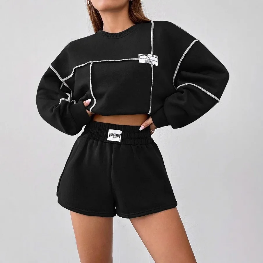 Solid Color Casual Hoodie For Female Pocket Creative Hoody All-Match Street Clothes Woman Sweatshirts Comfortable Pullovers