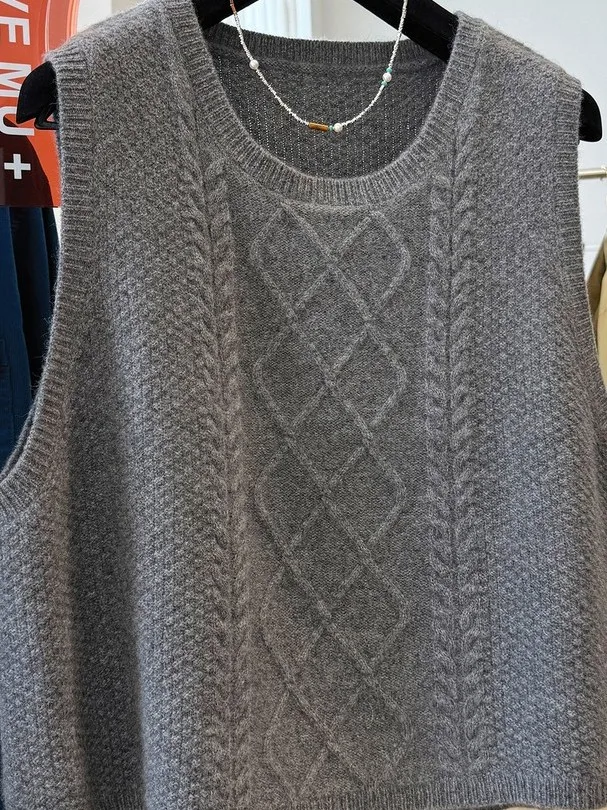 

Вязаный свитер больших размеров для осени и зимы, повседневный, для пар, свободный крой, в стиле INS, большой размер