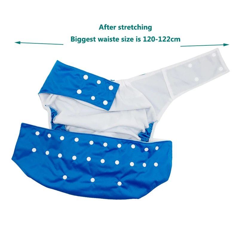 Usurpon-adulto fraldas de pano impermeáveis, tamanho grande, lavável, sem cheiro, reutilizável, sem cheiro, para os idosos, 1pc