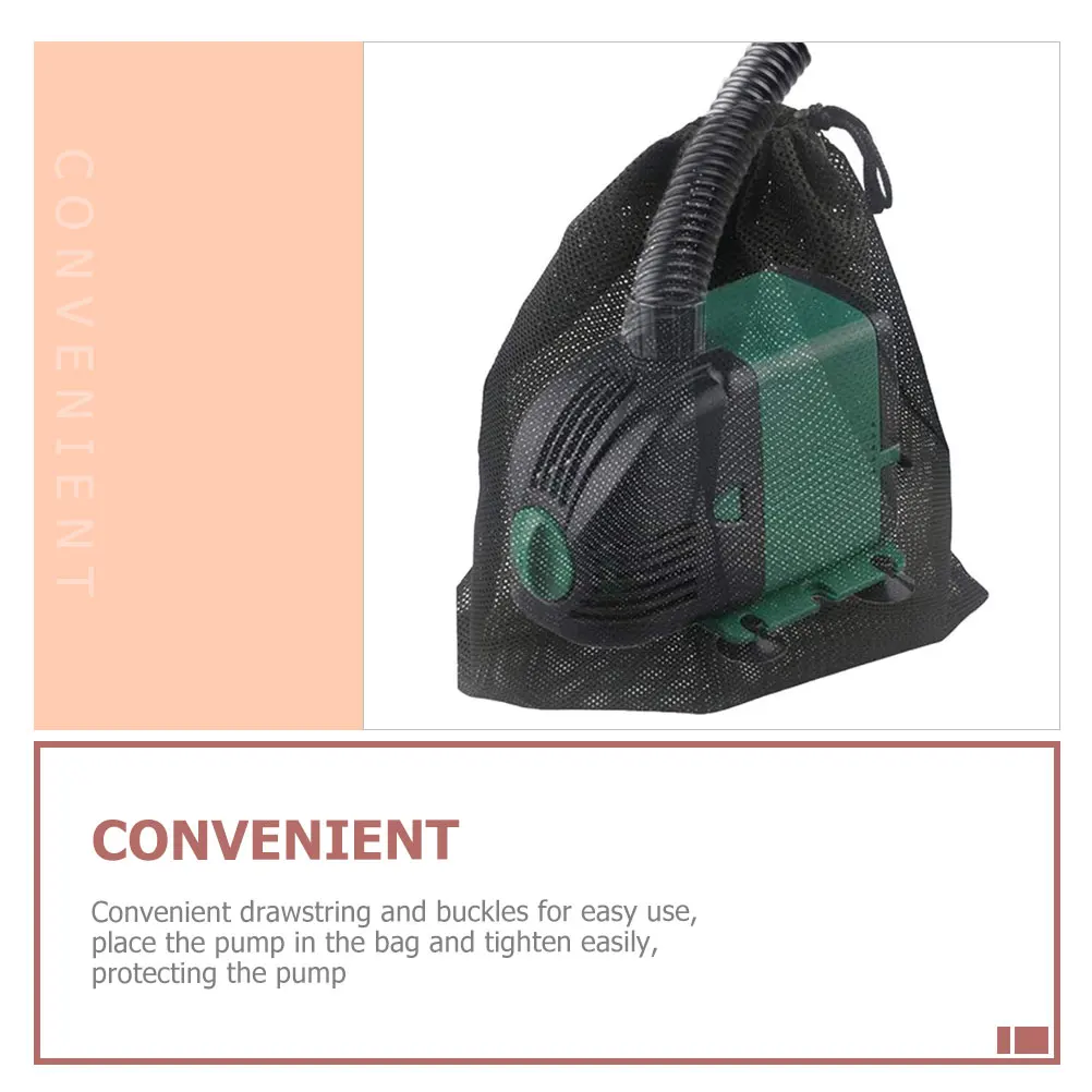 

2 Pcs Filter Bag Protective for Small Fountain Pump Mesh Water Pond Bags Screen Polyester