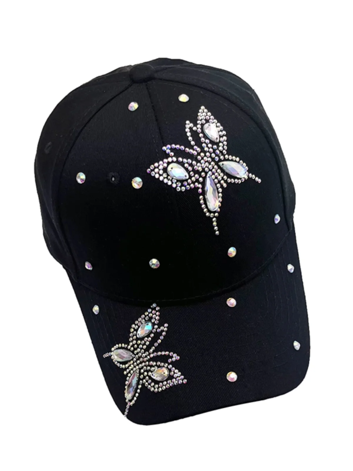 

Butterfly Baseball Cap For Women All-matching Peaked Cap Sun-shade Sun Protection Hat Big Brim Makes