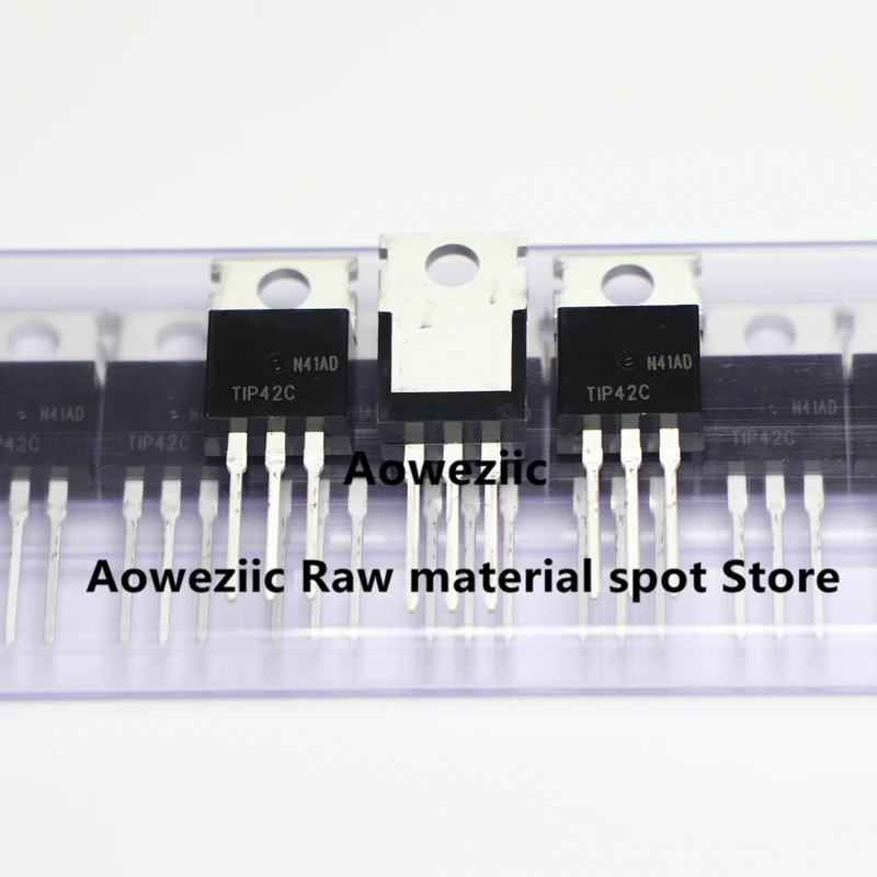 Aoweziic 2022+ 100% New Imported Original TIP41C TIP42C TIP41 TIP42 TO-220 Darlington Power Transistor Tube 6A 100V