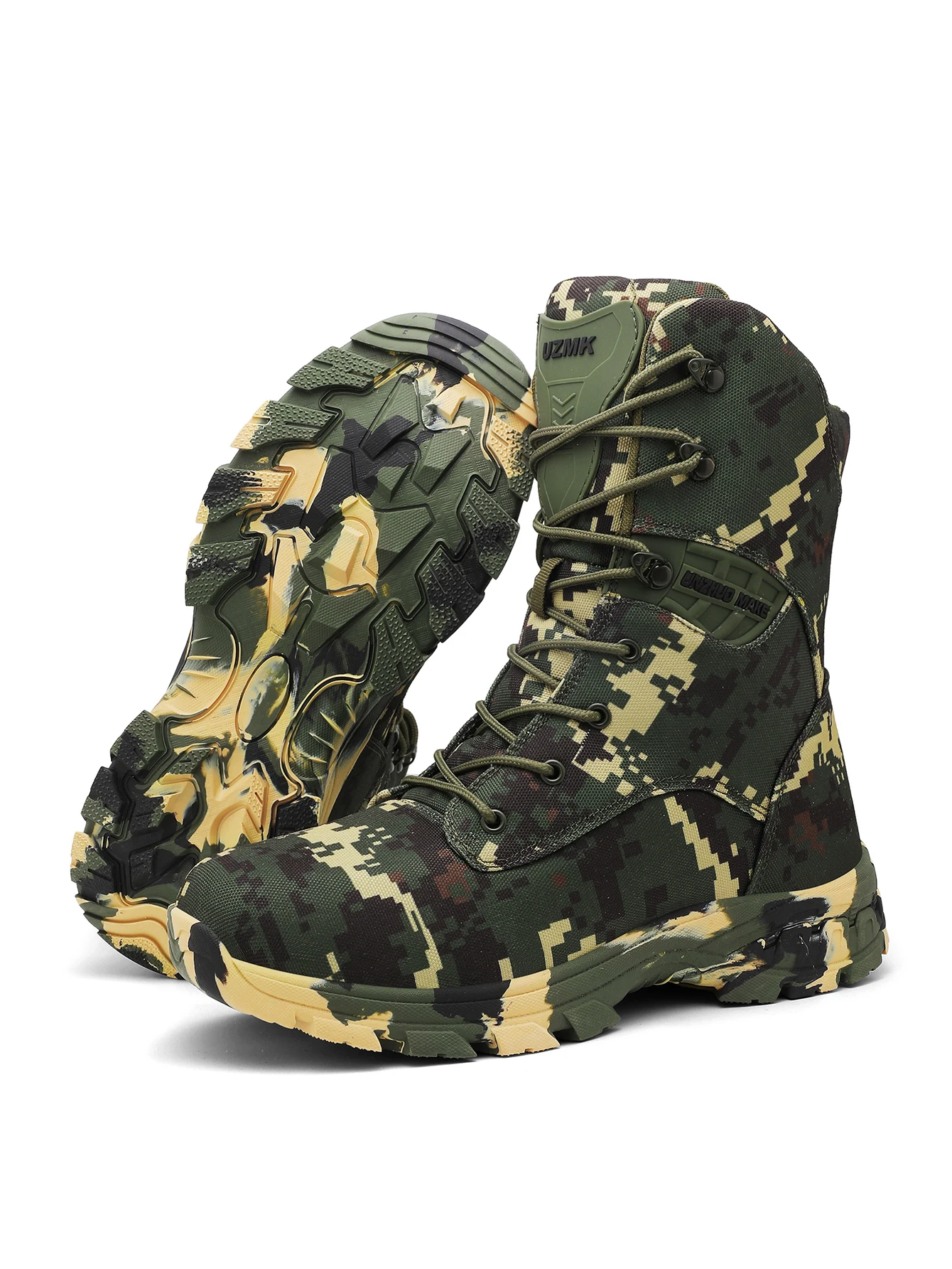 Herren-Tarnstiefel für das Training, Ganzjahres-Antirutsch-Atmungsaktive Outdoor-Feld-Wanderstiefel, Professionelle Taktische Kampfstiefel – Detail 5