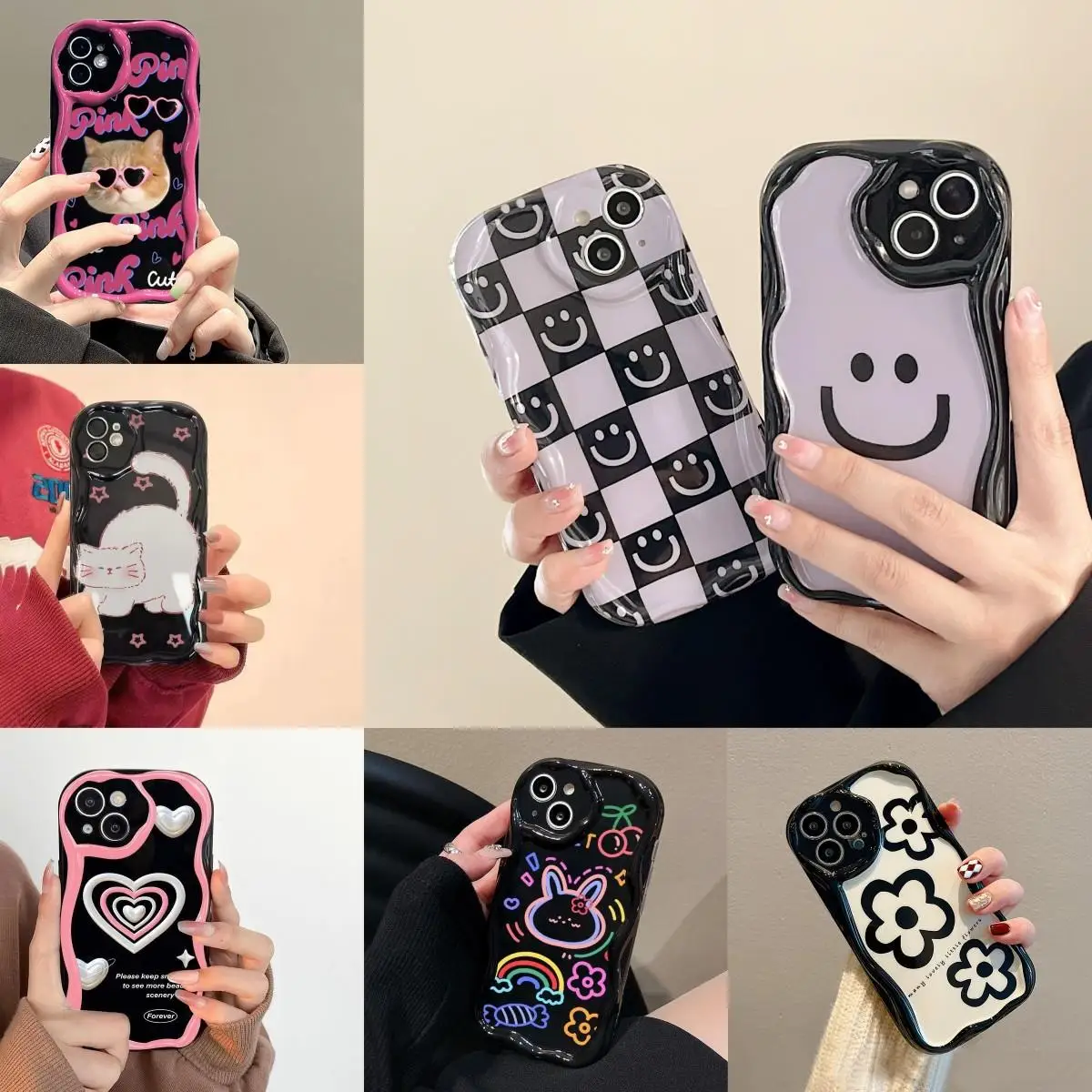 Case For Xiaomi Mi 11 Lite 5G NE 12T 12 Lite POCO F4 M3 X4 GT X3 NFC X5 Pro Redmi Note 12 5G 11T Pro cover Soft Clear TPU Wavy