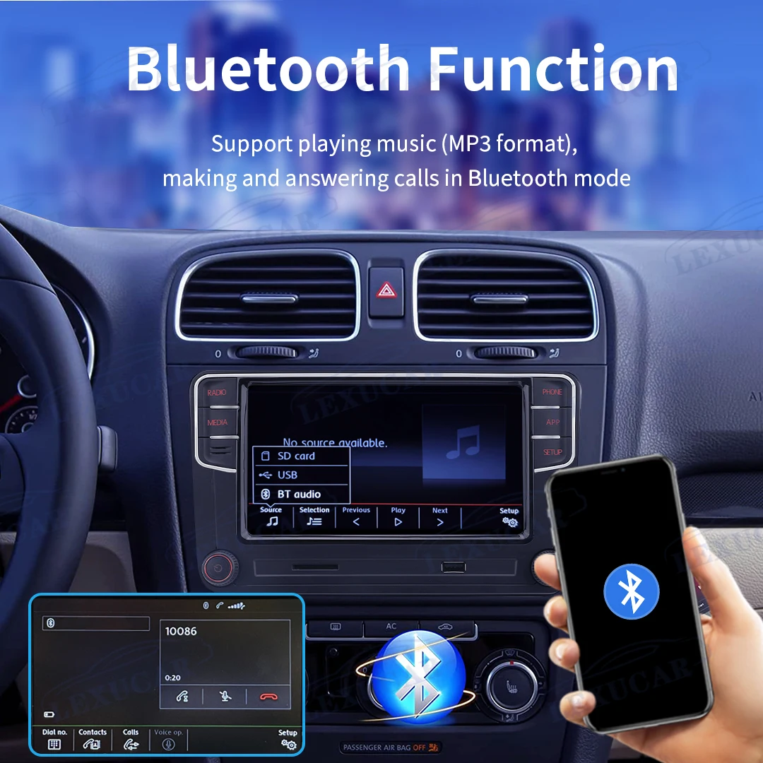 MIB Carplay Car Radio 7 Inch RCD780 Pro Android Auto Navigator for VW Jetta MK5 6 CC Passat B5 B6 B7 Golf 5 6 Caddy POLO